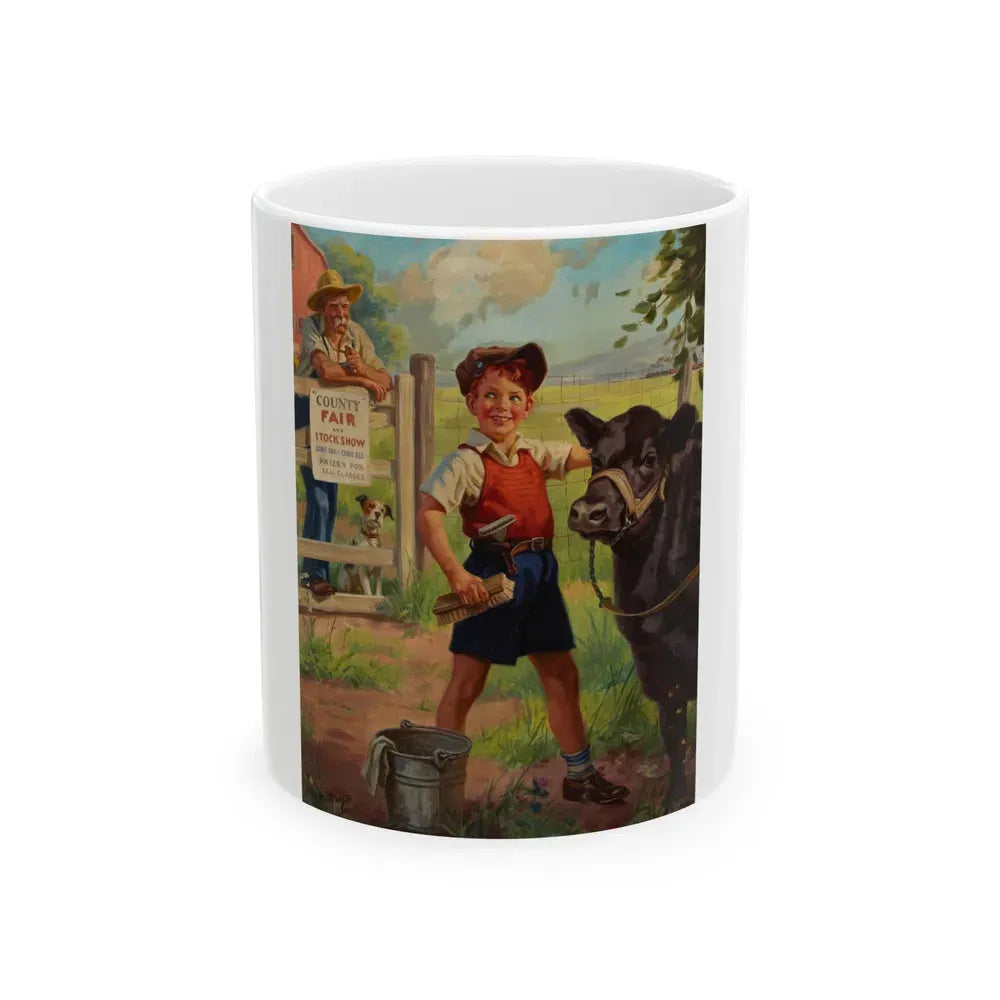 Grooming for the County Fair - White Coffee Mug 11oz - Go Mug Yourself