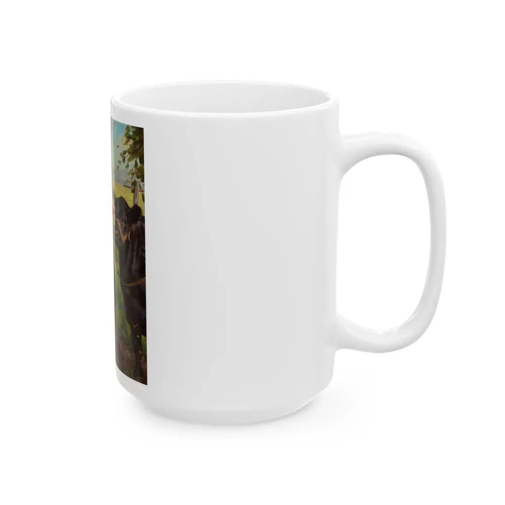 Grooming for the County Fair - White Coffee Mug-Go Mug Yourself