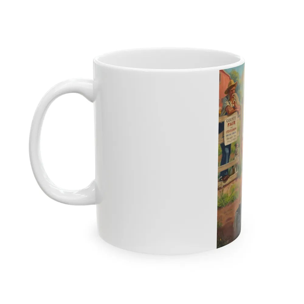 Grooming for the County Fair - White Coffee Mug-Go Mug Yourself