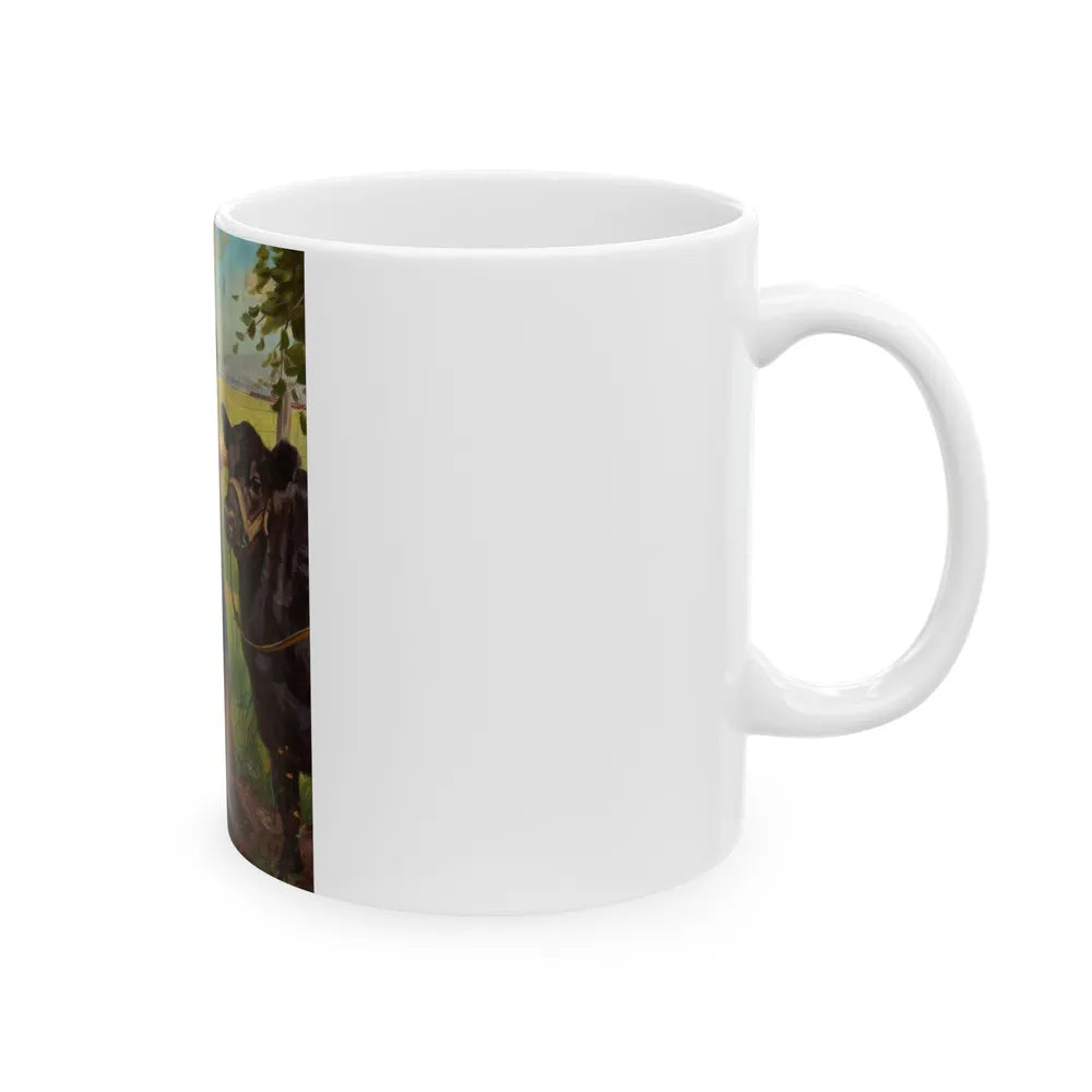 Grooming for the County Fair - White Coffee Mug-Go Mug Yourself