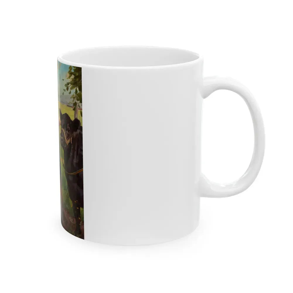 Grooming for the County Fair - White Coffee Mug - Go Mug Yourself