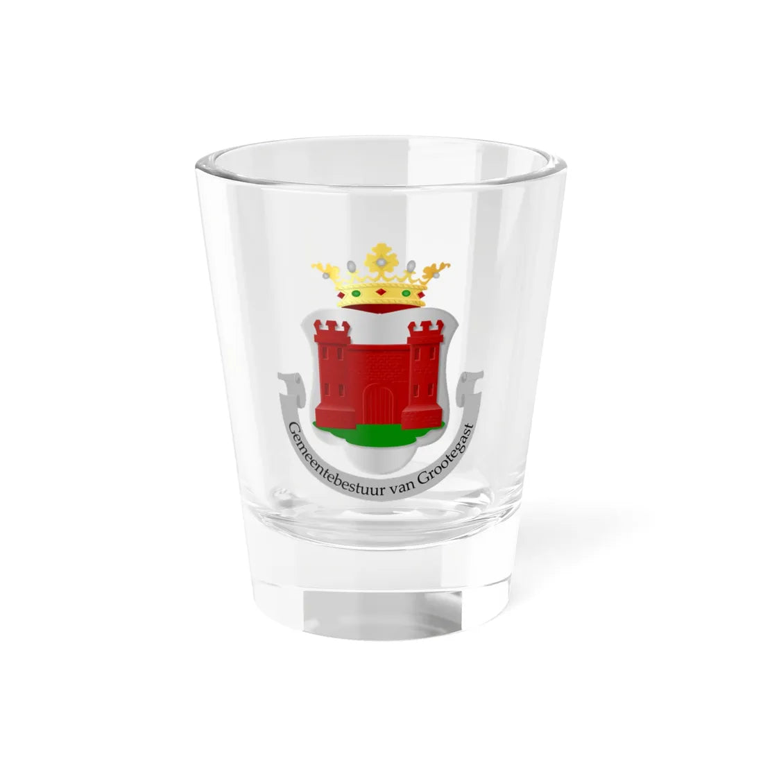 Grootegast wapen (Netherlands) (Coat of Arms) Shot Glass 1.5oz 1.5oz - Go Mug Yourself
