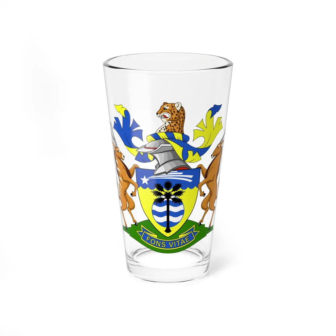 Grootfontein COA (Namibia) (Coat of Arms) Pint Glass 16oz 16oz - Go Mug Yourself
