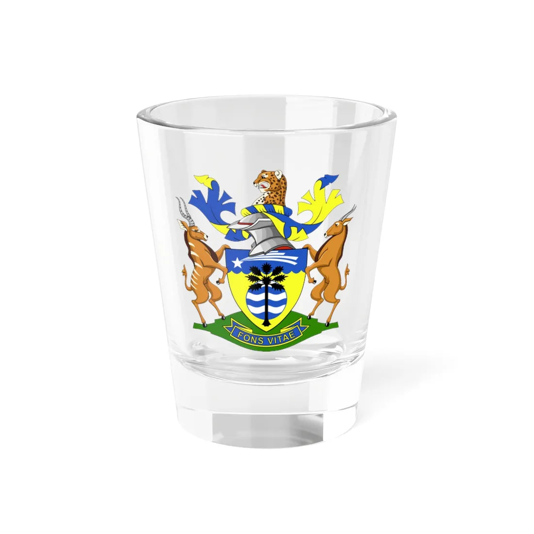 Grootfontein COA (Namibia) (Coat of Arms) Shot Glass 1.5oz 1.5oz - Go Mug Yourself