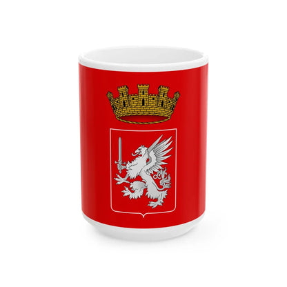 Grosseto-Bandiera (Italy) White Coffee Mug 15oz - Go Mug Yourself