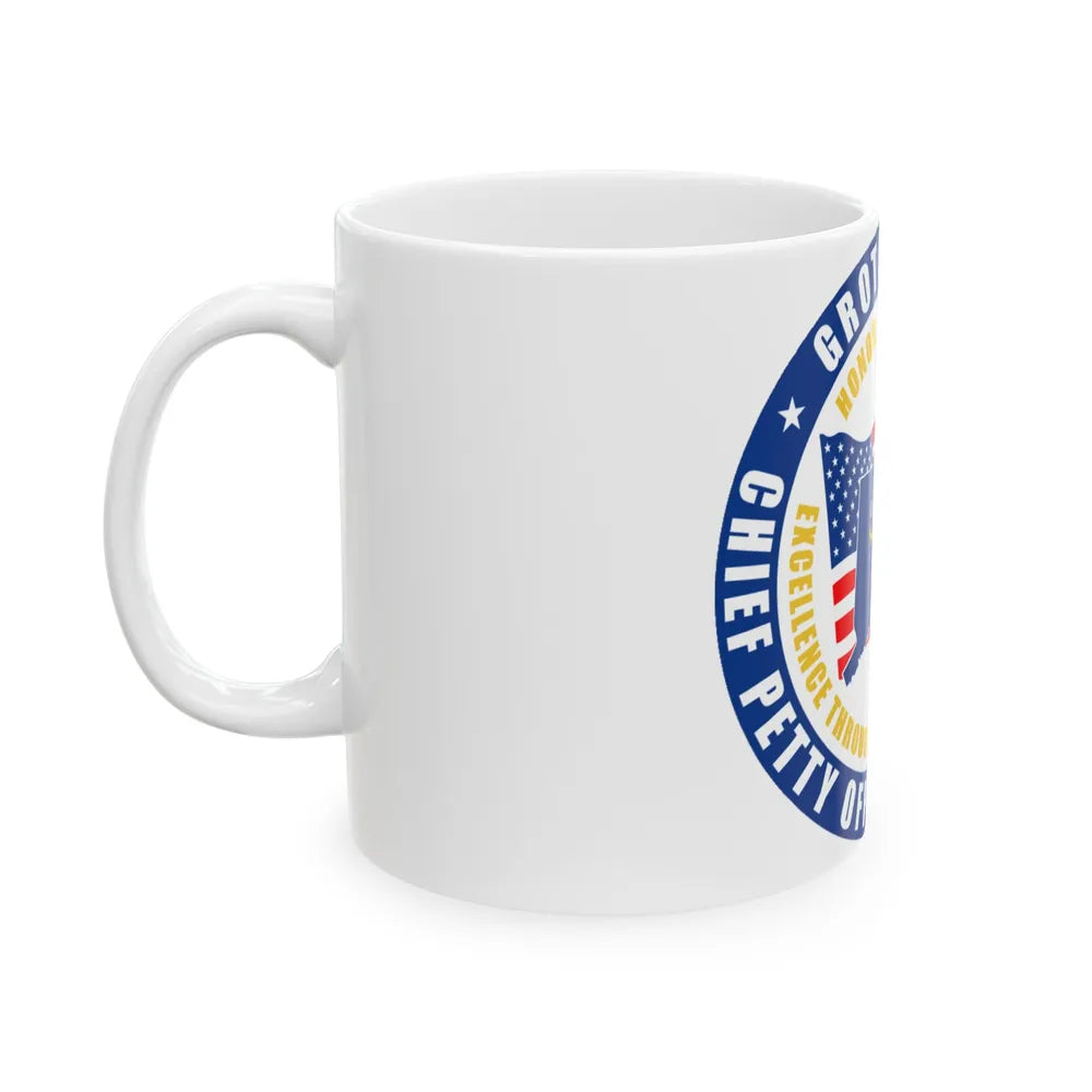 Groton Area CPOA Chief Petty Officer Associations (U.S. Navy) White Coffee Mug-Go Mug Yourself