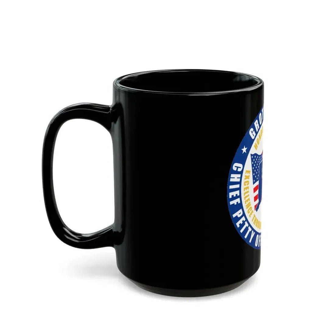 Groton Area CPOA Chief Petty Officer Associations (U.S. Navy) Black Coffee Mug - Go Mug Yourself