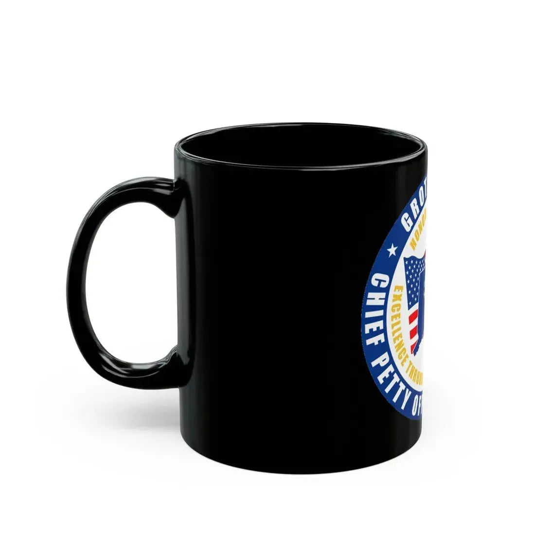 Groton Area CPOA Chief Petty Officer Associations (U.S. Navy) Black Coffee Mug - Go Mug Yourself