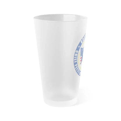 Groton Area CPOA Chief Petty Officer Associations (U.S. Navy) Frosted Pint Glass 16oz - Go Mug Yourself