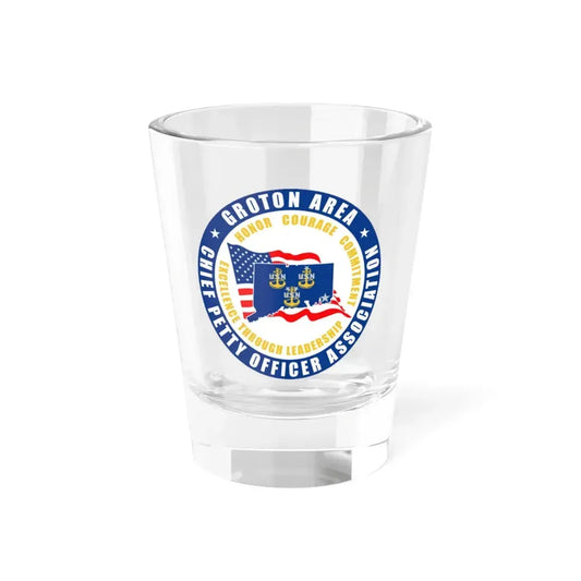 Groton Area CPOA Chief Petty Officer Associations (U.S. Navy) Shot Glass 1.5oz 1.5oz - Go Mug Yourself