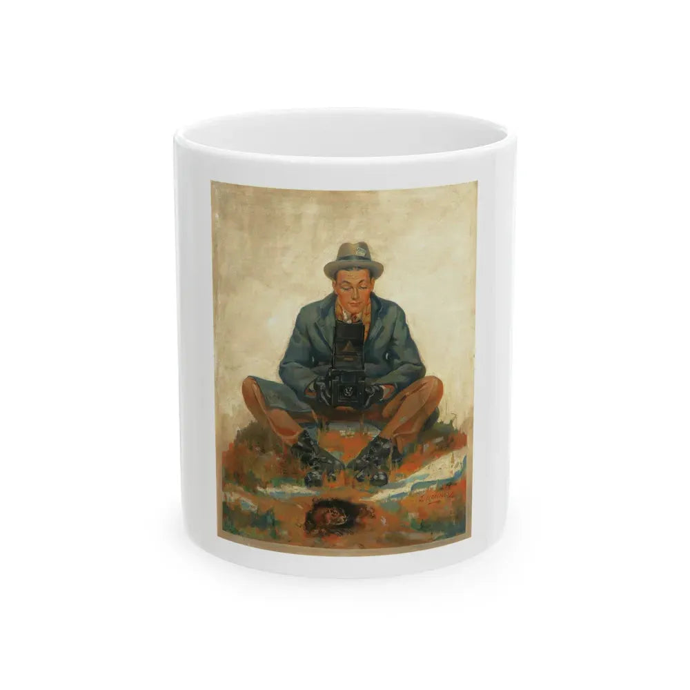 Groundhog's Day, original illustration - White Coffee Mug 11oz - Go Mug Yourself
