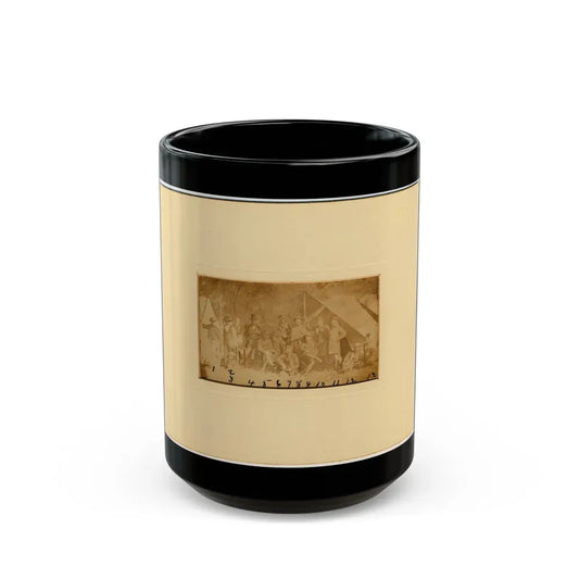 Group At Secret Service Headquarters At Antietam, Maryland (U.S. Civil War) Black Coffee Mug 15oz - Go Mug Yourself