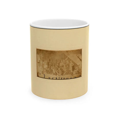 Group At Secret Service Headquarters At Antietam, Maryland (U.S. Civil War) White Coffee Mug 11oz - Go Mug Yourself