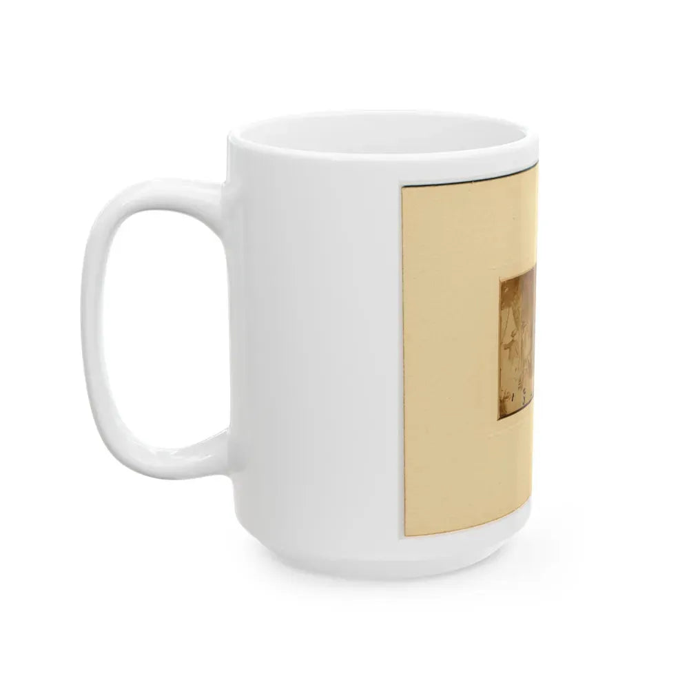 Group At Secret Service Headquarters At Antietam, Maryland (U.S. Civil War) White Coffee Mug - Go Mug Yourself