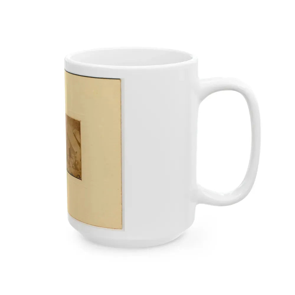 Group At Secret Service Headquarters At Antietam, Maryland (U.S. Civil War) White Coffee Mug - Go Mug Yourself