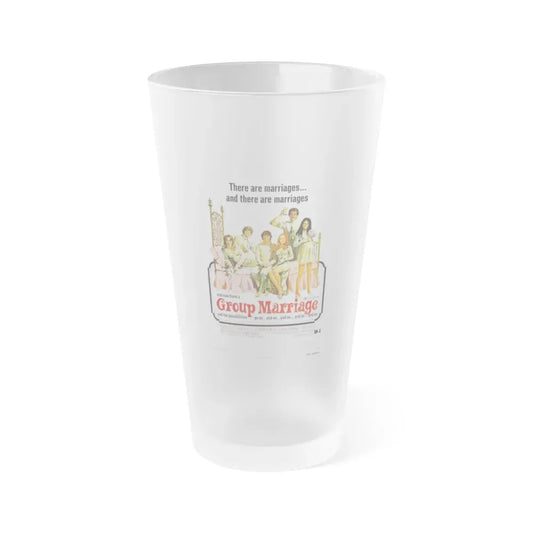 GROUP MARRIAGE 1972 Movie Poster - Frosted Pint Glass 16oz Default Title - Go Mug Yourself