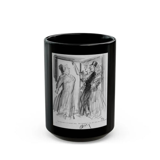 Group of Five illustrations (1) - Black Coffee Mug 15oz - Go Mug Yourself