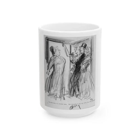 Group of Five illustrations (1) - White Coffee Mug 15oz - Go Mug Yourself