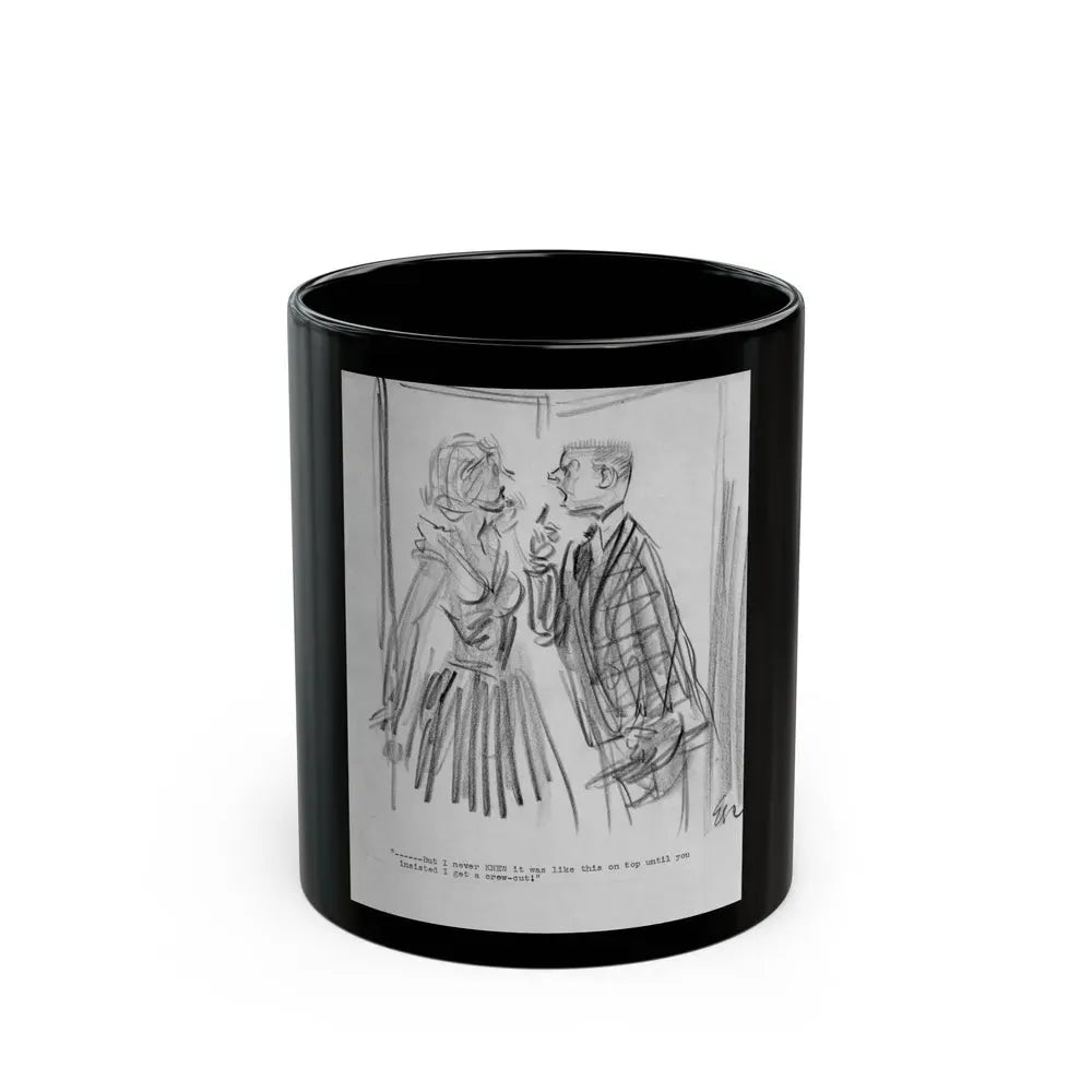 Group of Five illustrations (2) - Black Coffee Mug 11oz - Go Mug Yourself