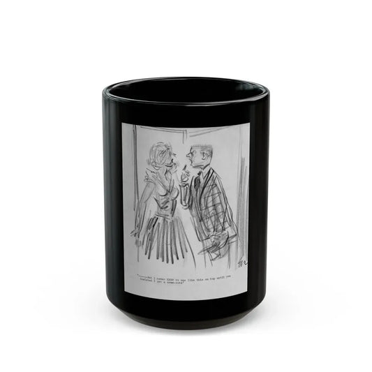 Group of Five illustrations (2) - Black Coffee Mug 15oz - Go Mug Yourself