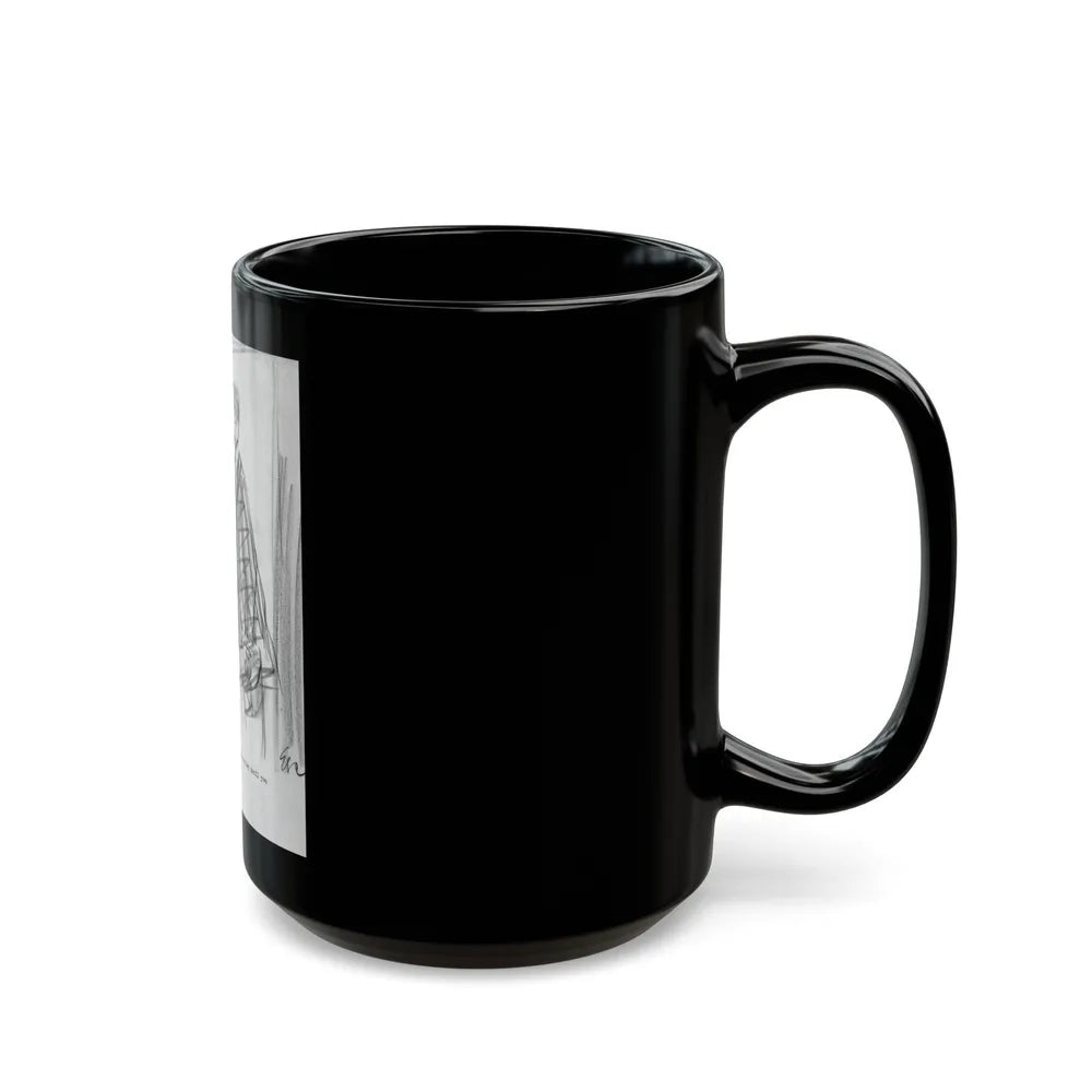 Group of Five illustrations (2) - Black Coffee Mug-Go Mug Yourself