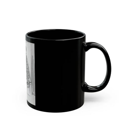 Group of Five illustrations (2) - Black Coffee Mug-Go Mug Yourself