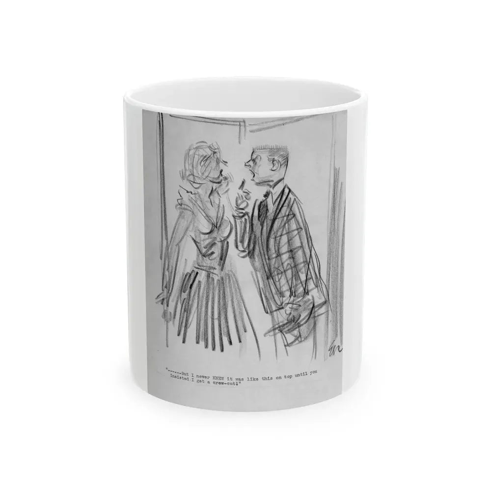 Group of Five illustrations (2) - White Coffee Mug 11oz - Go Mug Yourself