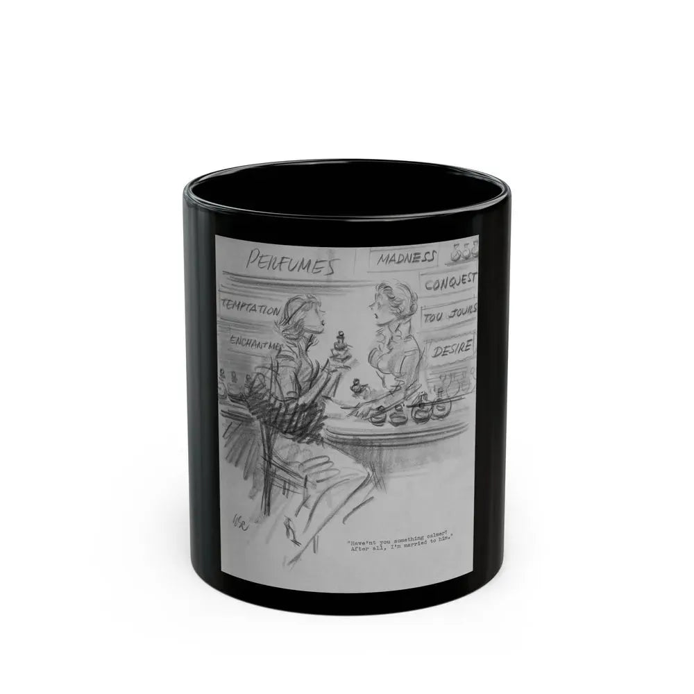 Group of Five illustrations (3) - Black Coffee Mug 11oz - Go Mug Yourself