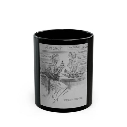 Group of Five illustrations (3) - Black Coffee Mug 11oz - Go Mug Yourself