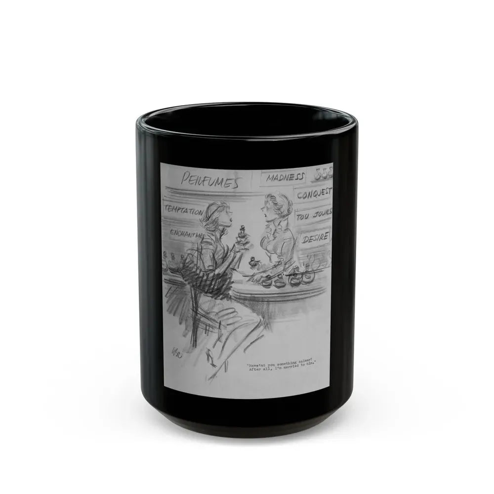 Group of Five illustrations (3) - Black Coffee Mug 15oz - Go Mug Yourself