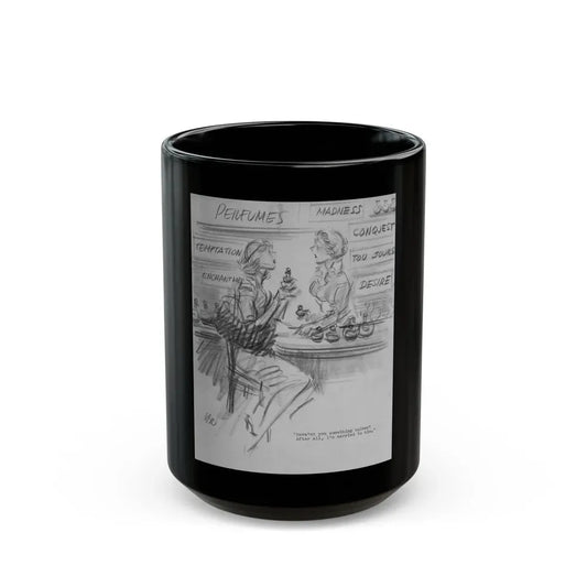Group of Five illustrations (3) - Black Coffee Mug 15oz - Go Mug Yourself