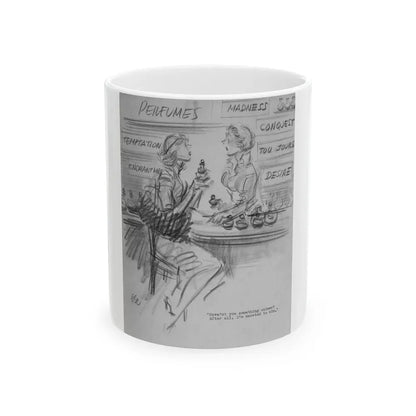 Group of Five illustrations (3) - White Coffee Mug 11oz - Go Mug Yourself