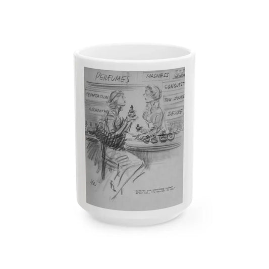Group of Five illustrations (3) - White Coffee Mug 15oz - Go Mug Yourself