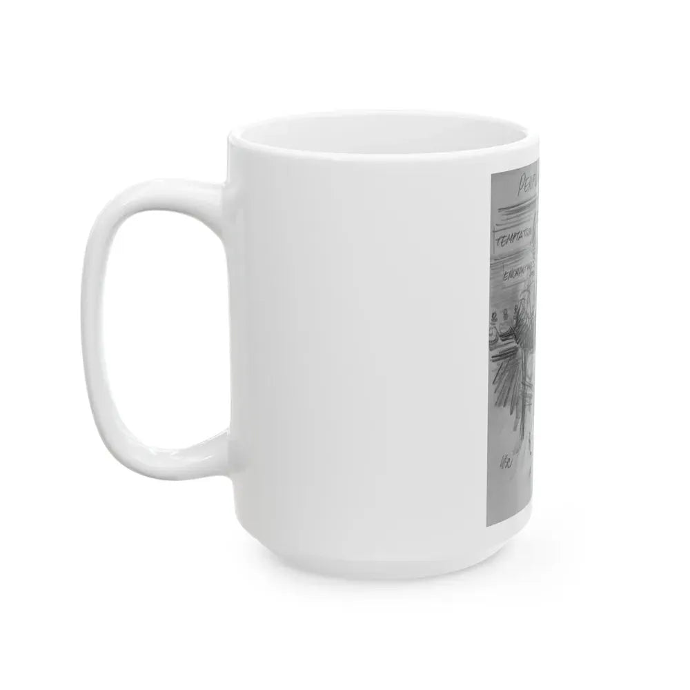 Group of Five illustrations (3) - White Coffee Mug - Go Mug Yourself