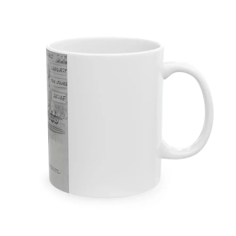 Group of Five illustrations (3) - White Coffee Mug - Go Mug Yourself