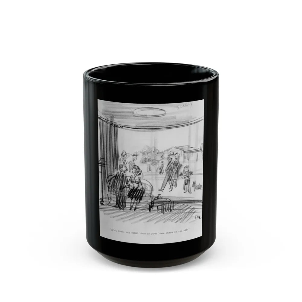 Group of Five illustrations (4) - Black Coffee Mug-15oz-Go Mug Yourself