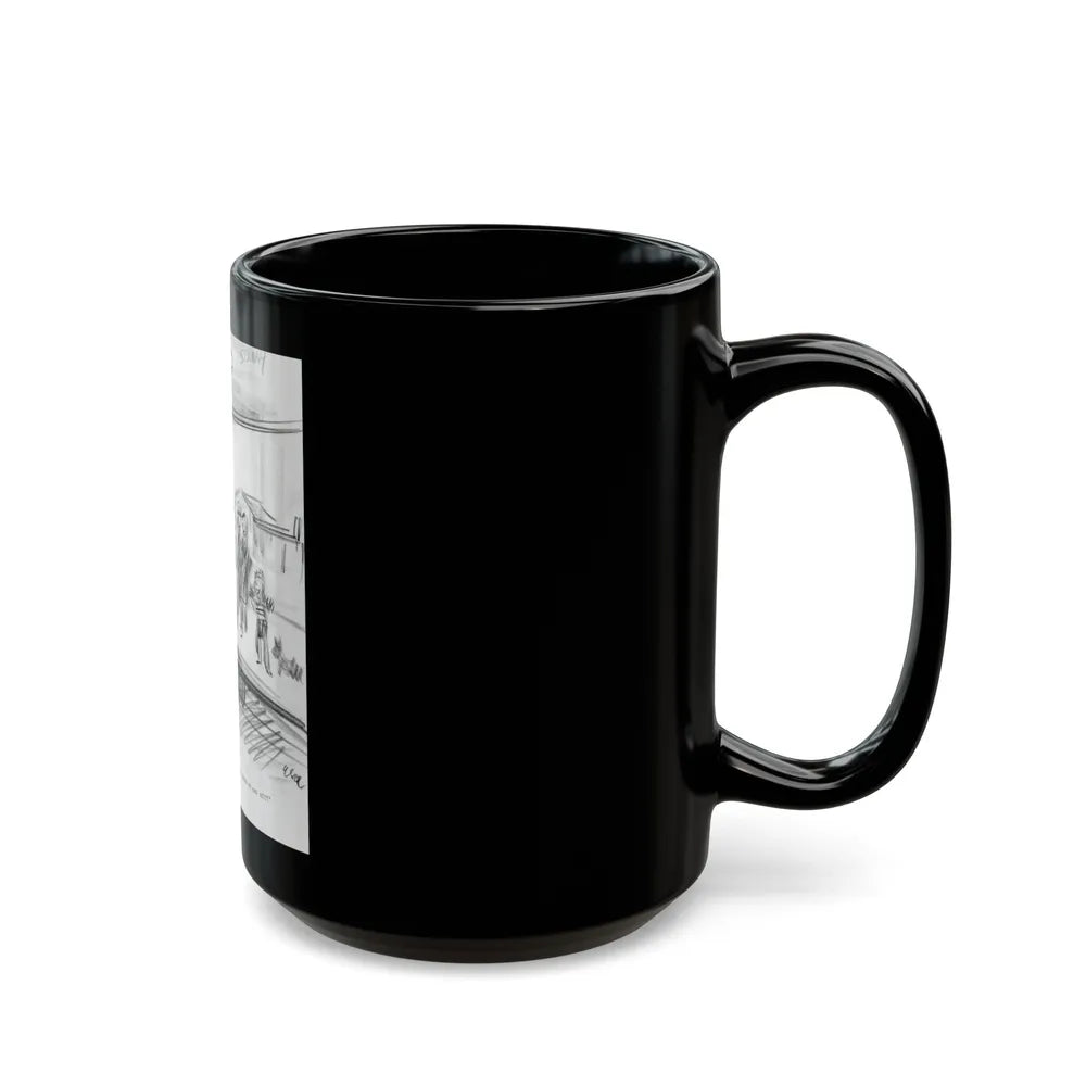 Group of Five illustrations (4) - Black Coffee Mug-Go Mug Yourself