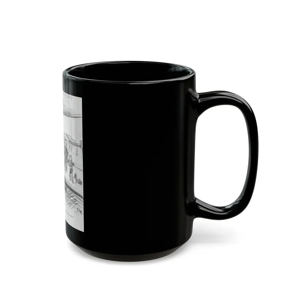 Group of Five illustrations (4) - Black Coffee Mug - Go Mug Yourself