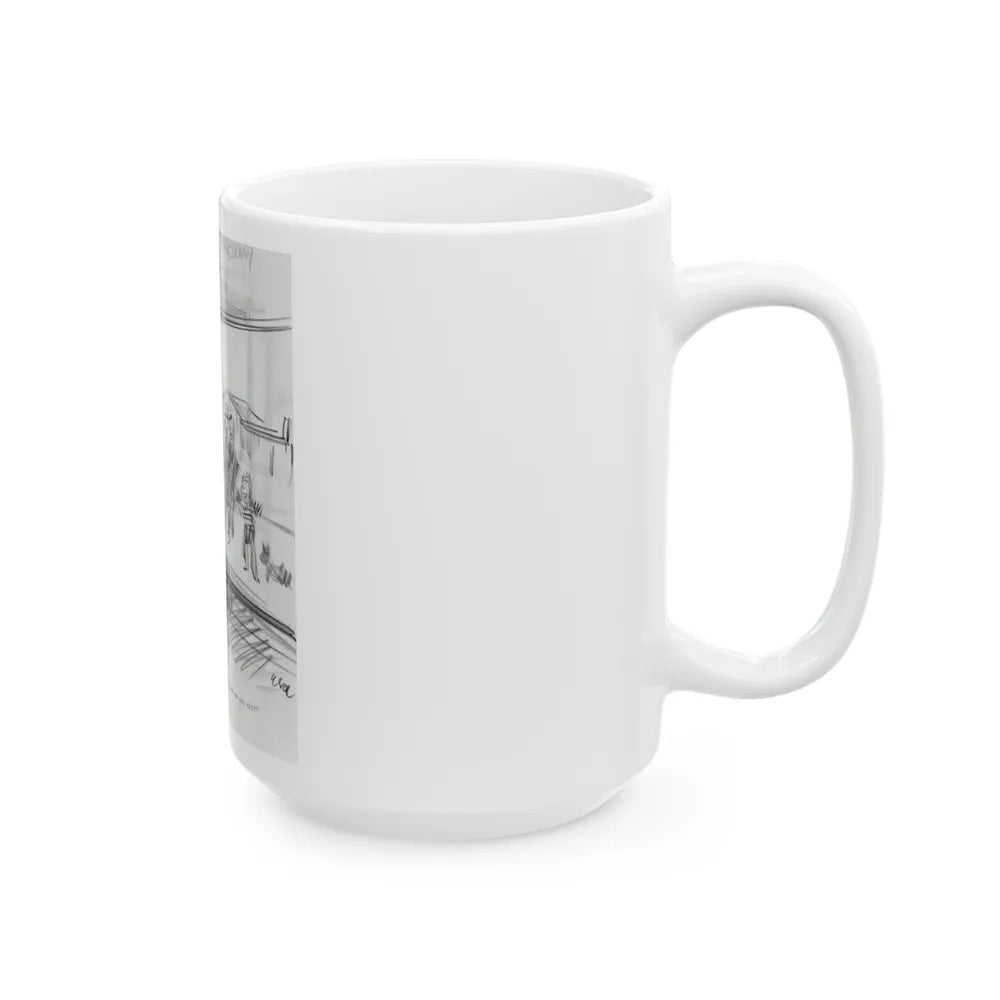 Group of Five illustrations (4) - White Coffee Mug-Go Mug Yourself