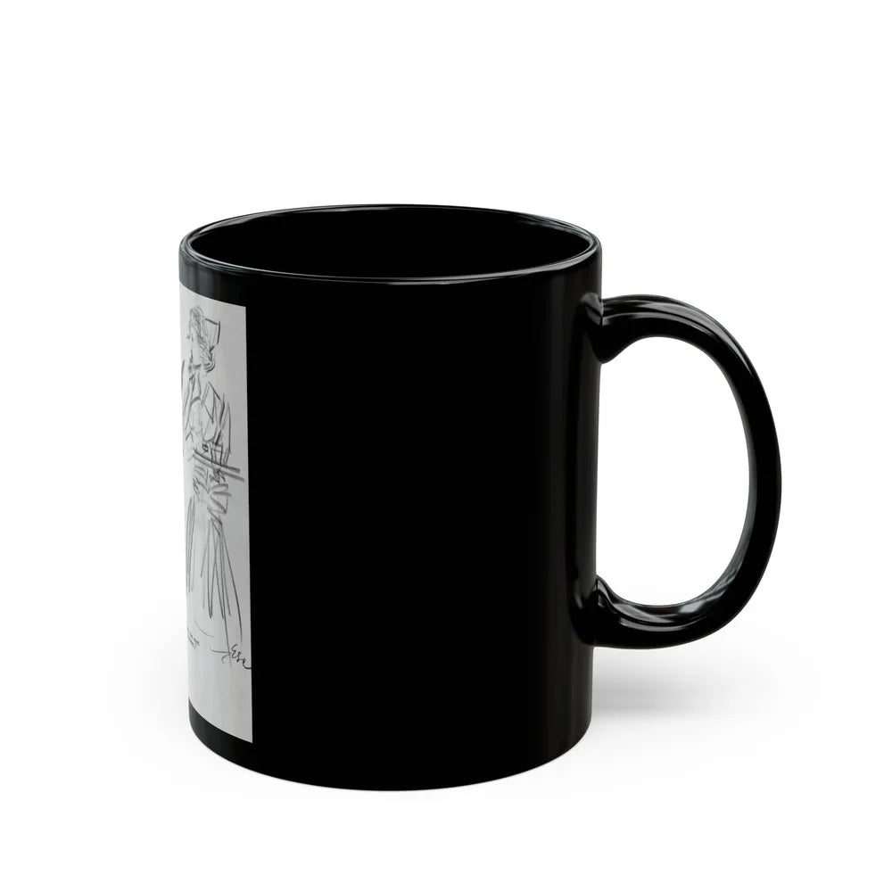 Group of Five illustrations (5) - Black Coffee Mug-Go Mug Yourself