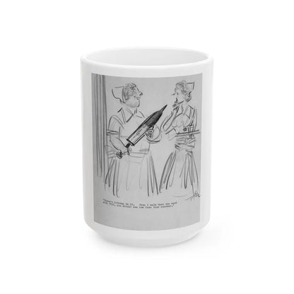 Group of Five illustrations (5) - White Coffee Mug-15oz-Go Mug Yourself