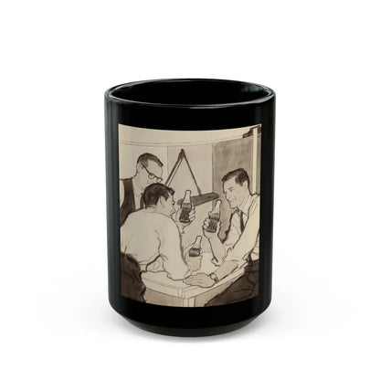 Group of Four Coca-Cola advertisements, 1960 (4) - Black Coffee Mug 15oz - Go Mug Yourself