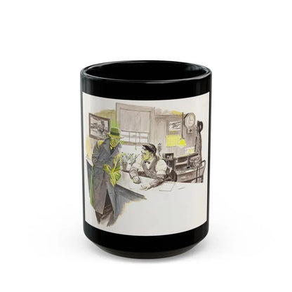 Group of nine story illustrations (1) - Black Coffee Mug 15oz - Go Mug Yourself
