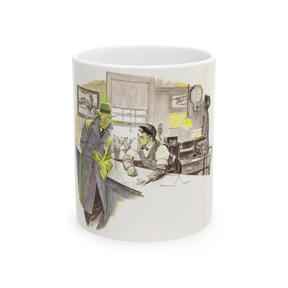 Group of nine story illustrations (1) - White Coffee Mug 11oz - Go Mug Yourself