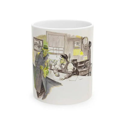 Group of nine story illustrations (1) - White Coffee Mug 11oz - Go Mug Yourself