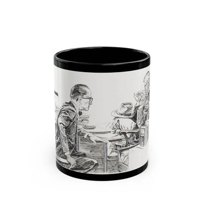 Group of nine story illustrations (2) - Black Coffee Mug 11oz - Go Mug Yourself