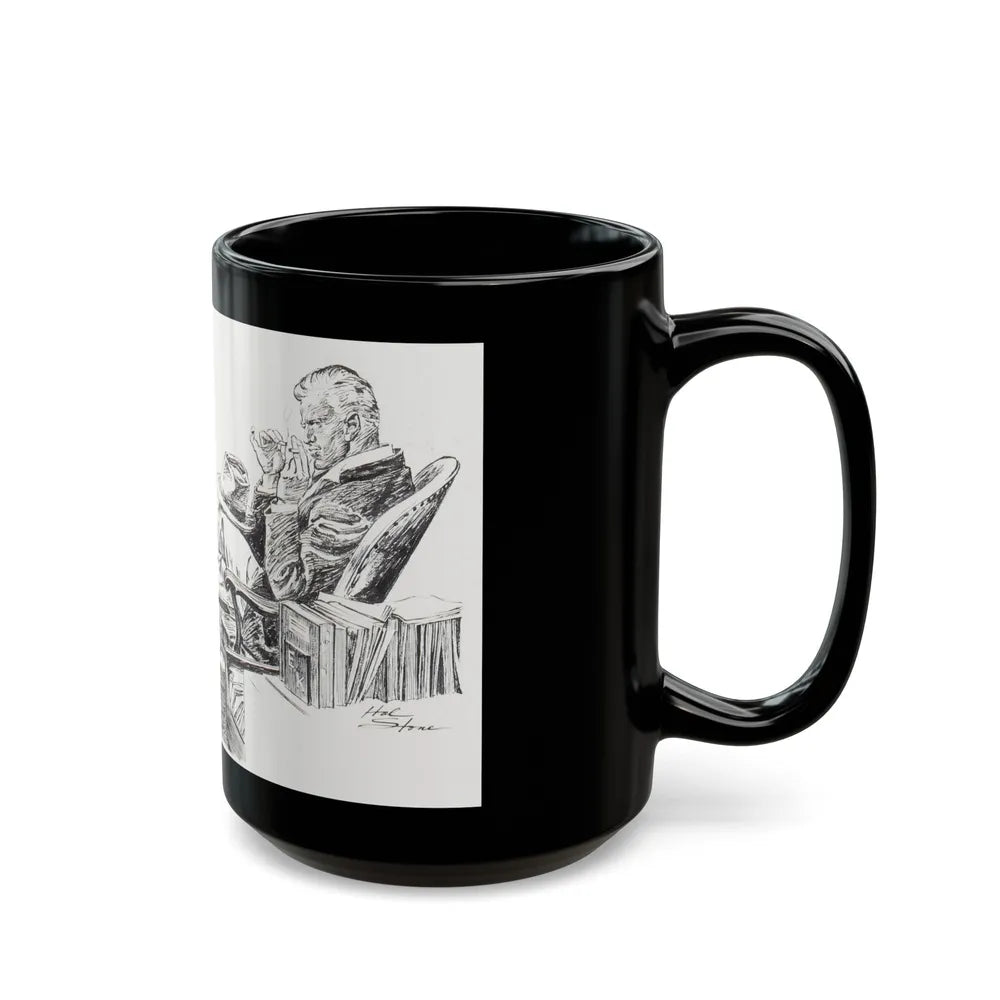 Group of nine story illustrations (2) - Black Coffee Mug-Go Mug Yourself