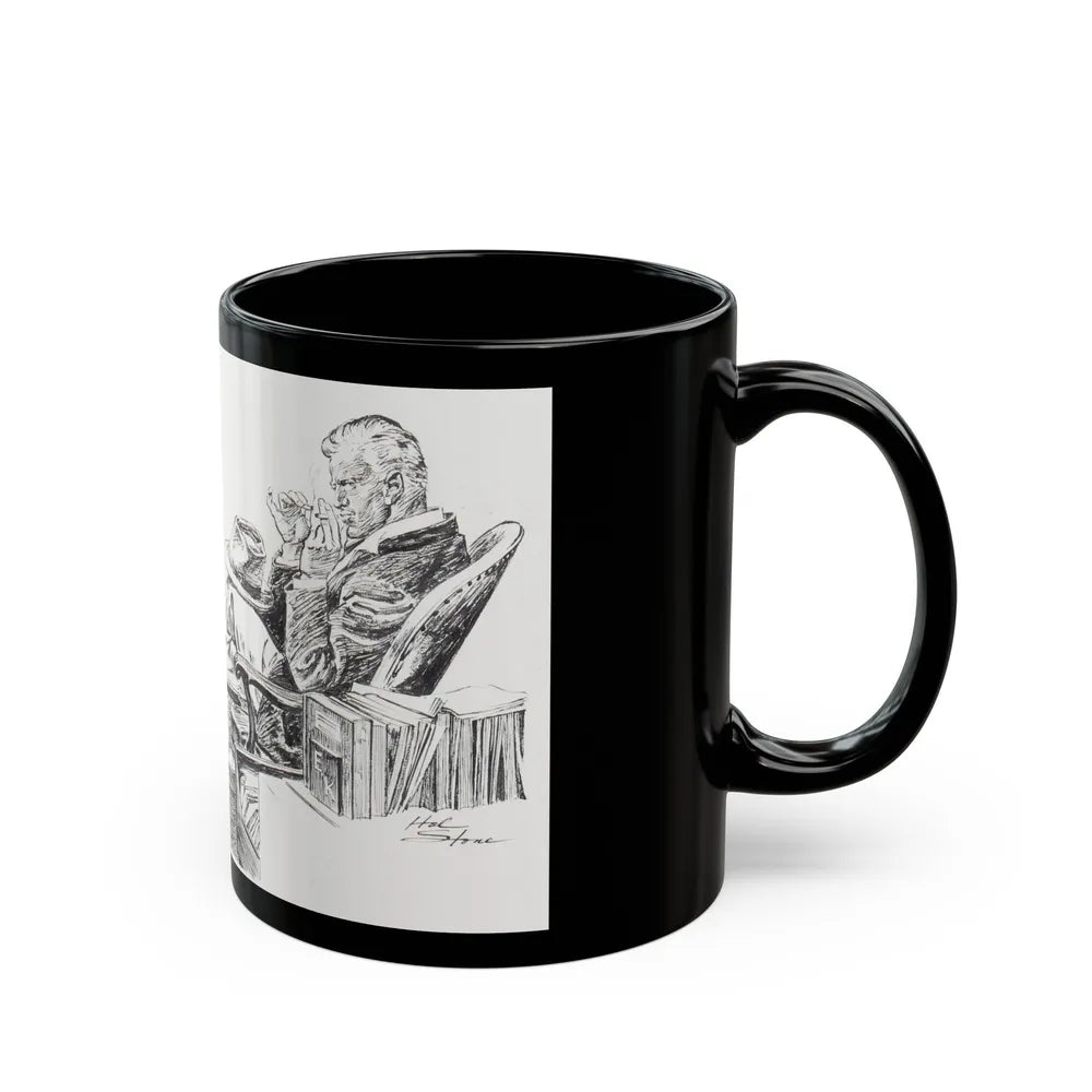 Group of nine story illustrations (2) - Black Coffee Mug-Go Mug Yourself