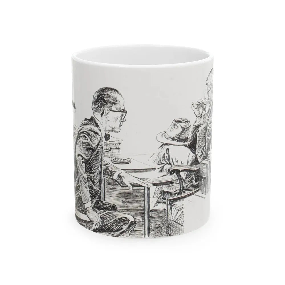 Group of nine story illustrations (2) - White Coffee Mug 11oz - Go Mug Yourself