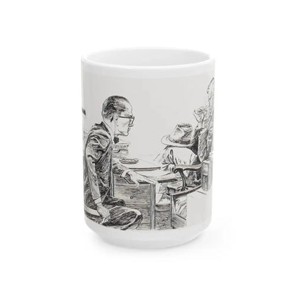 Group of nine story illustrations (2) - White Coffee Mug 15oz - Go Mug Yourself